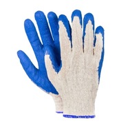 Pracovné rukavice Upírske Bavlna Latex 12 párov Ochranné Verken 9