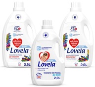 Zestaw Lovela Baby Mleczko do prania bieli i koloru 96 prań 3 x 2,9 l
