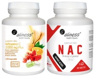 Vitamín C 1000 mg Plus + NAC N-acetyl L-Cysteín Imunita Závislosti