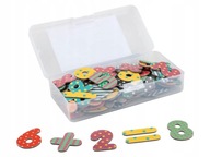 Mágneses számjegyek 90 db/hűtő tábla matematika tanulás Playtive