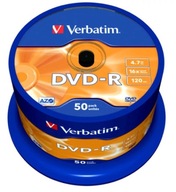 Płyta DVD+R VERBATIM CAKE 4.7GB X16 50 sztuk 43548