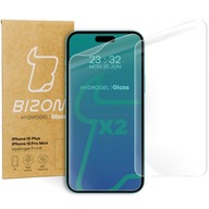 Folia ochronna Bizon do iPhone 15 Plus/15 Pro Max hydrogel 2 sztuki