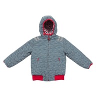 Nepremokavá jesenná zimná bunda pre dieťa obojstranná Ducksday 110-116