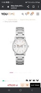 DKNY zegarek damski oryginalny srebrny Donna Karen