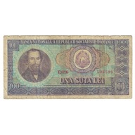 Banknot, Rumunia, 100 Lei, KM:97a, VG(8-10)