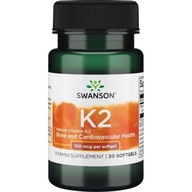 Swanson Witamina K2 MK7 100 mcg - 30 kapsułek