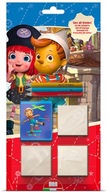 Pinokio OZDOBNE STEMPLE dla Dzieci z Kredkami