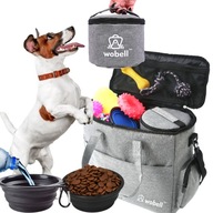 Cestovná taška organizér pre psa vodotesná priestranné vrecká misky silikón