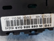dials clock SKODA FABIA 6Y 1.2 B 6Y0920880M