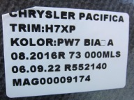 CHRYSLER PACIFICA 2017 KOBERCE predok predná