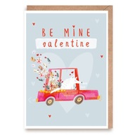 Kartka miłosna walentynkowa Be Mine Valentine A6