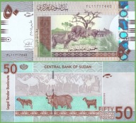 SZUDÁN 50 font 2015 P-75c UNC