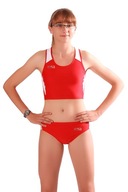 Atletický dámsky outfit červený - XL
