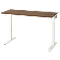 IKEA MITTZON Písací stôl 120x60 cm orech/biela