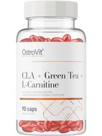 OstroVit CLA + Zielona Herbata + L-Karnityna 90 kapsułek