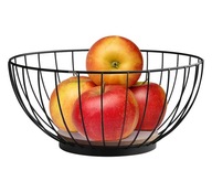 Kosz metalowy Koszyk na owoce i warzywa czarny