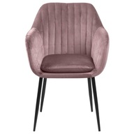 Jedálenská stolička GOEDANGE farba púdrová ružová dovnútra actona - CHAIR/DINING/ACT/GO