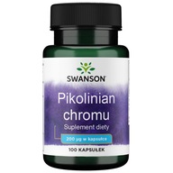 Swanson CHROM PIKOLINIAN 200mcg 100kap ODCHUDZANIE