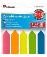 ZAKŁADKI INDEKSUJĄCE FLUO 12X45MM 5X25 KARTEK