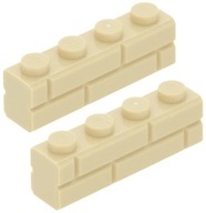 LEGO KLOCEK 1 x 4 Cegła / Murek 15533 Piaskowy / Tan NOWY - 2 szt