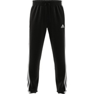 Spodnie męskie adidas essentials tapered elasticcuff 3 stripes pant czarne