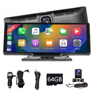 STACJA RADIO MULTIMEDIALNA MONITOR ANDROID AUTO APPLE CARPLAY DVR 2 KAMERY