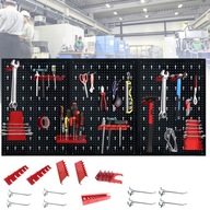 Stena na náradie kovová perforovaná 120x60x2cm s príslušenstvom