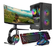 KOMPLETNY ZESTAW KOMPUTER GAMINGOWY RX6600|RYZEN 5|32GB|1T Z MONITOREM 24