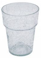 Doniczka 18 x 15,5 cm osłonka do storczyka szklana przezroczysta