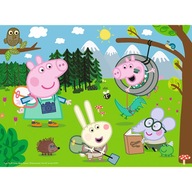 PUZZLE 30 UKŁADANKA DLA DZIECI ŚWINKA PEPPA PIG ZABAWA W LESIE 3+ TREFL