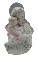 figura porcelana Matka Boska z Dzieciątkiem