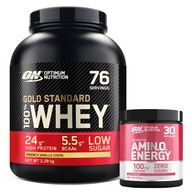 OPTIMUM NUTRITION WHEY GOLD STANDARD 100% 2270G + AMINO ENERGY 270G