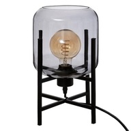 LAMPA STOŁOWA W STYLU LOFT szklany klosz 34 cm