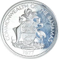 Moneta, Bahamy, Elizabeth II, 5 Dollars, 1977, Fra