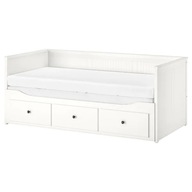 IKEA HEMNES Rama leżanki 3 szufladami biały 80x200