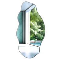 Luxusné Zrkadlo 50x100 cm Moderné Tvar Ozdoba do kúpeľne a obývačky