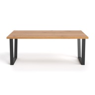 DSI-meble Dubový stôl ERANT 160x80 DUB drevo kov LOFT industrial
