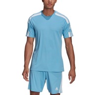 Pánske tričko adidas Squadra 21 Jersey Short Sleeve modré GN6726 2XL