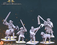 Witch Hunter Team #2 - Magori Miniatures - Druk 3D