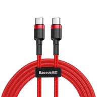 Baseus Cafule Cable - Wytrzymały kabel USB-C PD 60W 2M, Czerwony