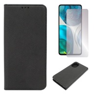 Etui do Motorola Moto G52 4G G71S G82 5G Smart Magnet czar Case I SZKŁO