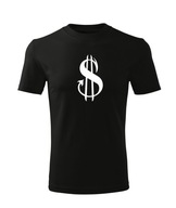 Koszulka T-shirt dziecięca K283 DOLARY DEVIL czarna rozm 110