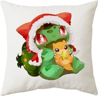 Poszewka Świąteczna Prezent Pokemon Bulbasaur