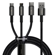 Baseus 3v1 USB C Lightning micro kábel 3,5 A 1,5 m