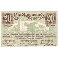 Austria, Neustadt, 20 Heller, château, 1920, 1920-