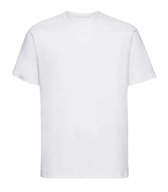 T-SHIRT DZIECIĘCY BIAŁY GŁADKI BAWEŁNA KOSZULKA NA WF 128-134 NOVITI