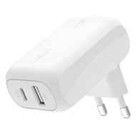 BELKIN WCB009VFWH Podwójna ładowarka sieciowa 1x USB-C 1x USB-A 42W