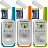 MOTOROLA T42 KRÓTKOFALÓWKI WALKIE TALKIE + BATERIE