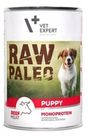 RAW PALEO Karma dla Psa BEEF Wołowina PUPPY Puszka Mokra 400g