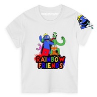 Detské tričko T-Shirt s krátkym rukávom Rainbow Friends Logo Biela
